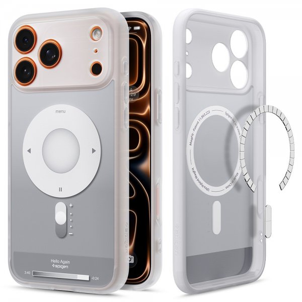 Spigen iPhone 17 Pro Skal Ultra Hybrid Classic MagFit Silver