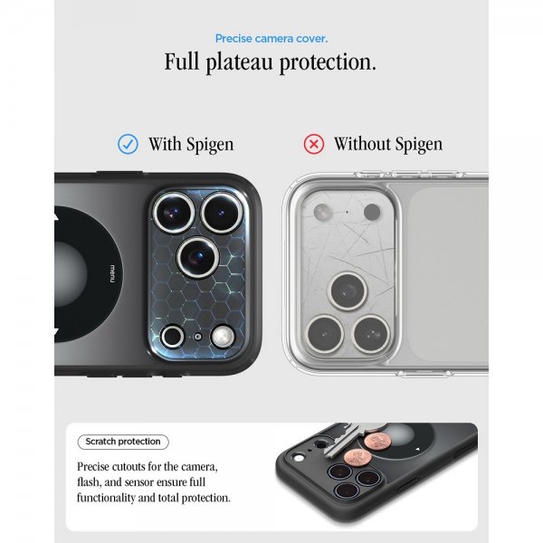 Spigen iPhone 17 Pro Skal Ultra Hybrid Classic MagFit Svart