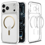 Spigen iPhone 17 Pro Skal Ultra Hybrid MagFit Clear Gold