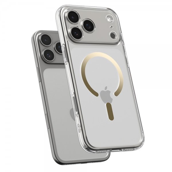 Spigen iPhone 17 Pro Skal Ultra Hybrid MagFit Clear Gold