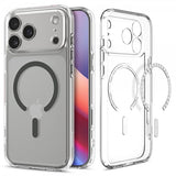 Spigen iPhone 17 Pro Skal Ultra Hybrid MagFit Clear Graphite