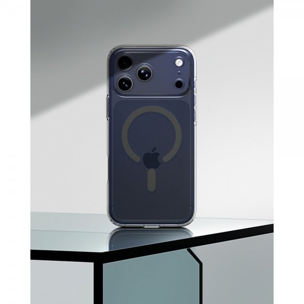 Spigen iPhone 17 Pro Skal Ultra Hybrid MagFit Clear Graphite