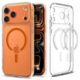 Spigen iPhone 17 Pro Skal Ultra Hybrid MagFit Clear Orange