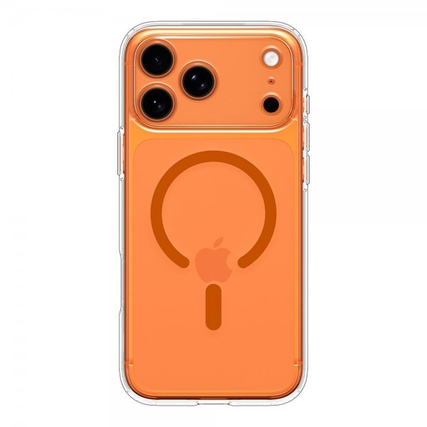 Spigen iPhone 17 Pro Skal Ultra Hybrid MagFit Clear Orange