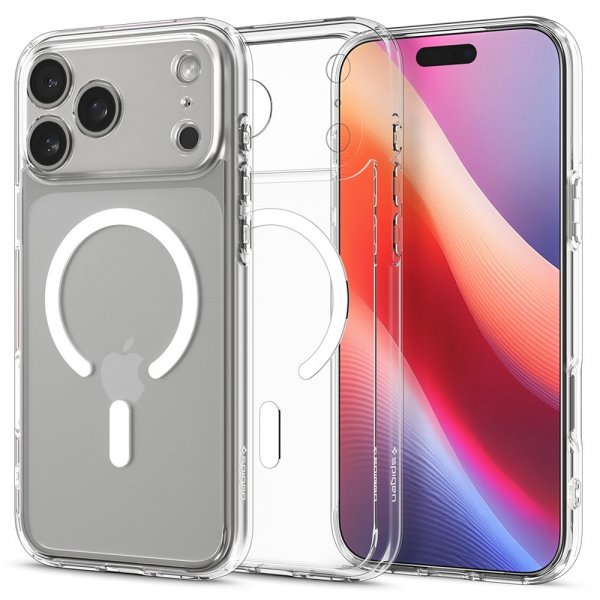 Spigen iPhone 17 Pro Skal Ultra Hybrid MagFit Clear White