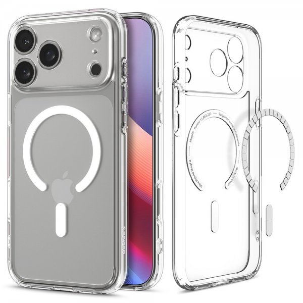 Spigen iPhone 17 Pro Skal Ultra Hybrid MagFit Clear White