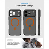 Spigen iPhone 17 Pro Skal Ultra Hybrid MagFit Frost Black Orange