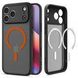 Spigen iPhone 17 Pro Skal Ultra Hybrid MagFit Frost Black Orange