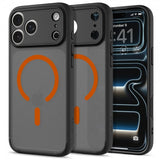 Spigen iPhone 17 Pro Skal Ultra Hybrid MagFit Frost Black Orange