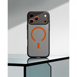 Spigen iPhone 17 Pro Skal Ultra Hybrid MagFit Frost Black Orange