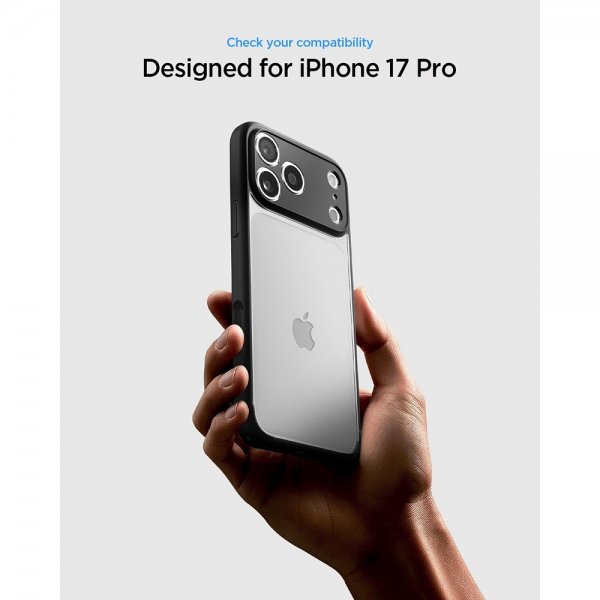 Spigen iPhone 17 Pro Skal Ultra Hybrid Matte Black