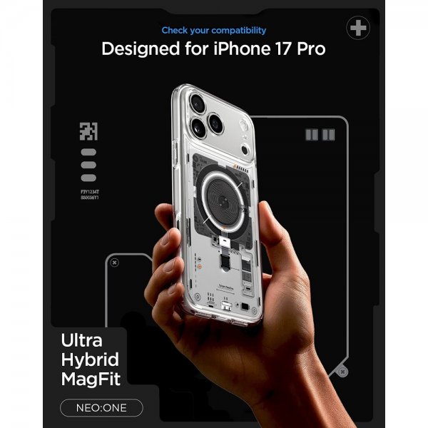 Spigen iPhone 17 Pro Skal Ultra Hybrid Neo One MagFit