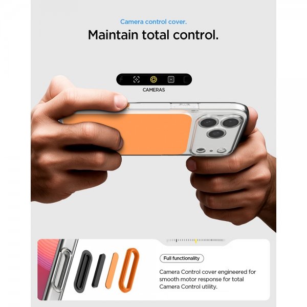 Spigen iPhone 17 Pro Skal Ultra Hybrid T MagFit Glossy Orange