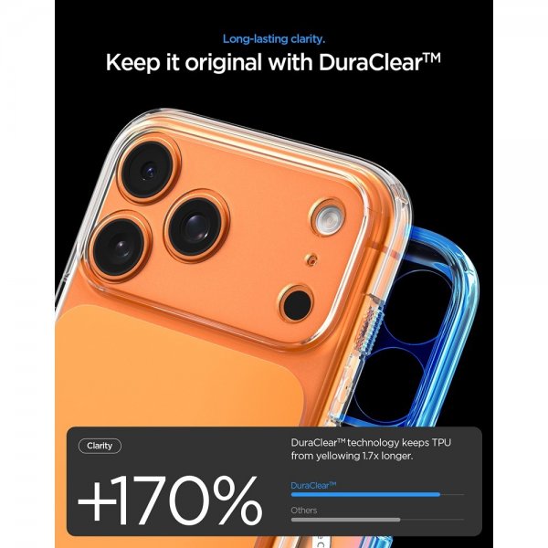 Spigen iPhone 17 Pro Skal Ultra Hybrid T MagFit Glossy Orange