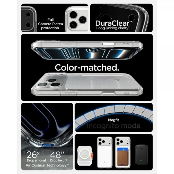 Spigen iPhone 17 Pro Skal Ultra Hybrid T MagFit Glossy White