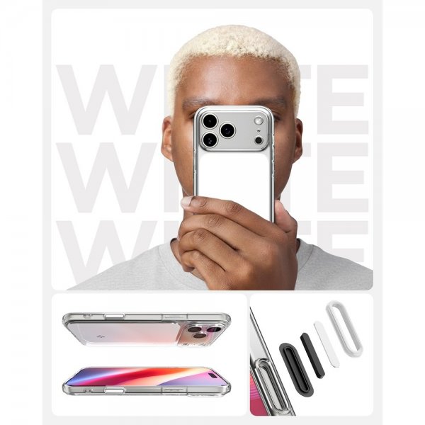 Spigen iPhone 17 Pro Skal Ultra Hybrid T MagFit Glossy White