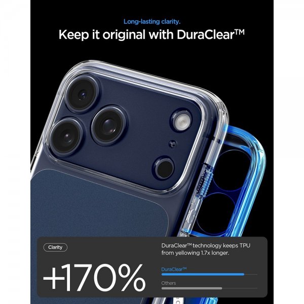 Spigen iPhone 17 Pro Skal Ultra Hybrid T MagFit Matte Blue