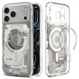 Spigen iPhone 17 Pro Skal Ultra Hybrid Zero One MagFit Natural Titanium