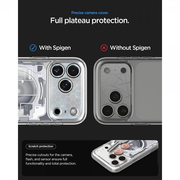 Spigen iPhone 17 Pro Skal Ultra Hybrid Zero One MagFit Vit