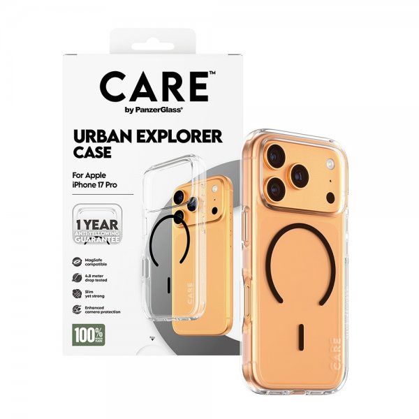 CARE by PanzerGlass iPhone 17 Pro Skal Urban Explorer MagSafe Svart