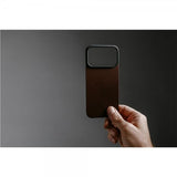 Nomad iPhone 17 Pro Skin Mag Leather Back Rustic Brown