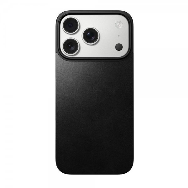 Nomad iPhone 17 Pro Skin Mag Leather Back Svart