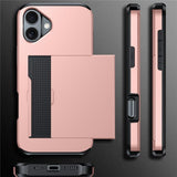 iPhone 17 Skal Card Slide Blå