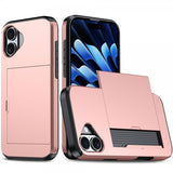 iPhone 17 Skal Card Slide Roseguld