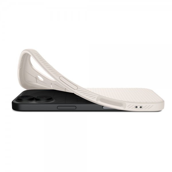 Spigen iPhone 17 Skal Liquid Air Natural Titanium