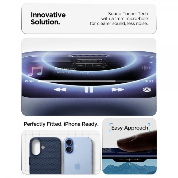 Spigen iPhone 17 Skal Liquid Air Navy Blue