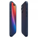 Spigen iPhone 17 Skal Liquid Air Navy Blue