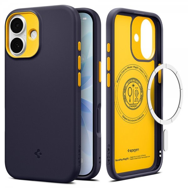 Spigen iPhone 17 Skal Nano Pop MagFit Blueberry Navy