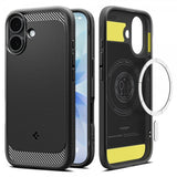 Spigen iPhone 17 Skal Rugged Armor MagFit Matte Black