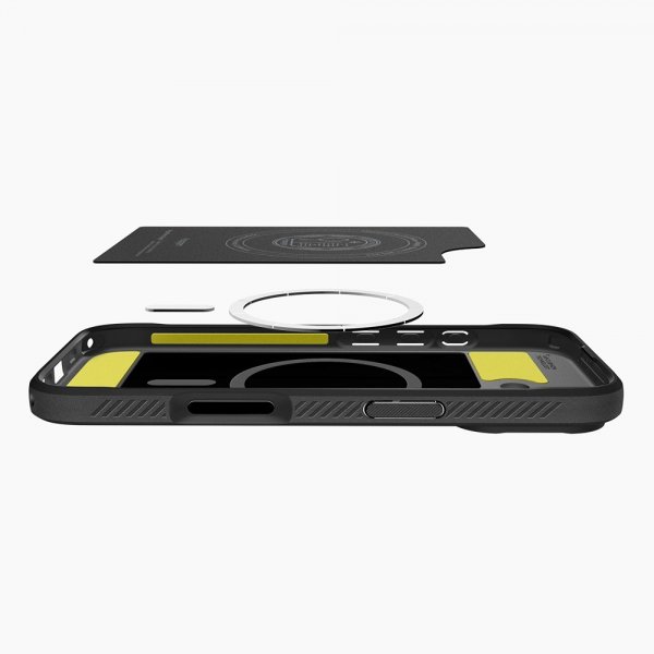 Spigen iPhone 17 Skal Rugged Armor MagFit Matte Black