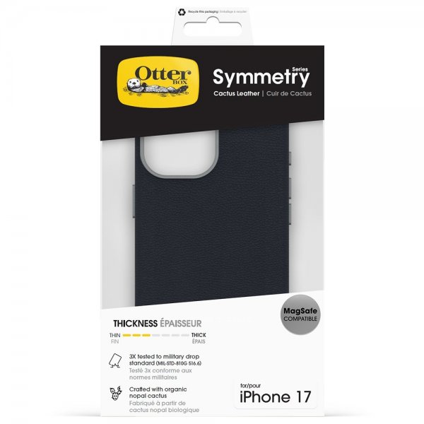 Otterbox iPhone 17 Skal Symmetry Cactus Leather MagSafe Blue Sentiment