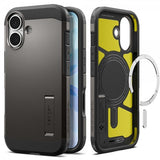 Spigen iPhone 17 Skal Tough Armor T MagFit Gunmetal