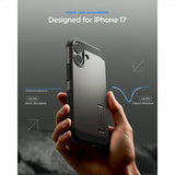 Spigen iPhone 17 Skal Tough Armor T MagFit Gunmetal