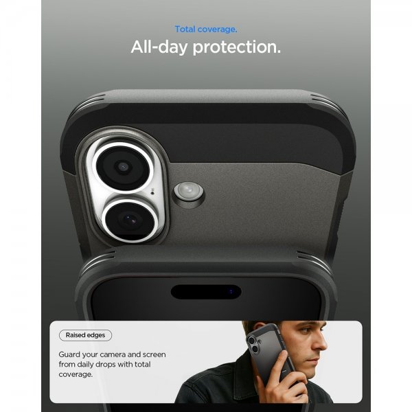 Spigen iPhone 17 Skal Tough Armor T MagFit Gunmetal