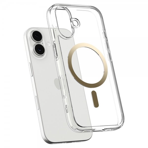 Spigen iPhone 17 Skal Ultra Hybrid MagFit Clear Gold