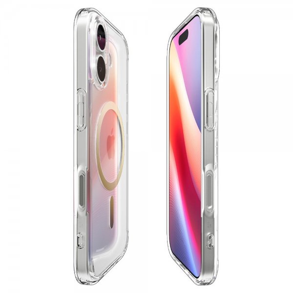 Spigen iPhone 17 Skal Ultra Hybrid MagFit Clear Gold