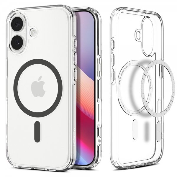 Spigen iPhone 17 Skal Ultra Hybrid MagFit Clear Graphite