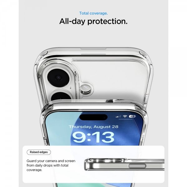 Spigen iPhone 17 Skal Ultra Hybrid S MagFit Clear White