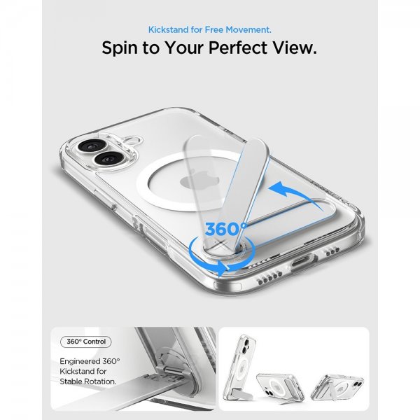 Spigen iPhone 17 Skal Ultra Hybrid S MagFit Clear White
