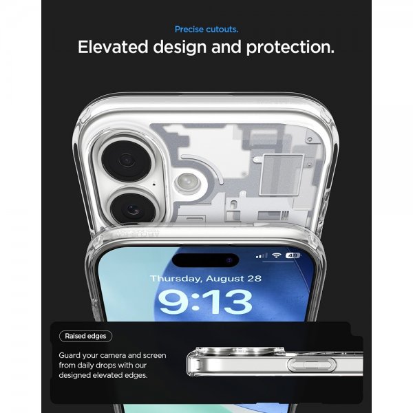 Spigen iPhone 17 Skal Ultra Hybrid Zero One MagFit Vit