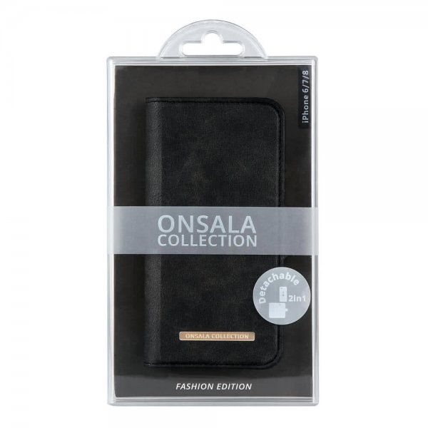Onsala iPhone 6/6S/7/8/SE Fodral Fashion Edition Löstagbart Skal Midnight Black