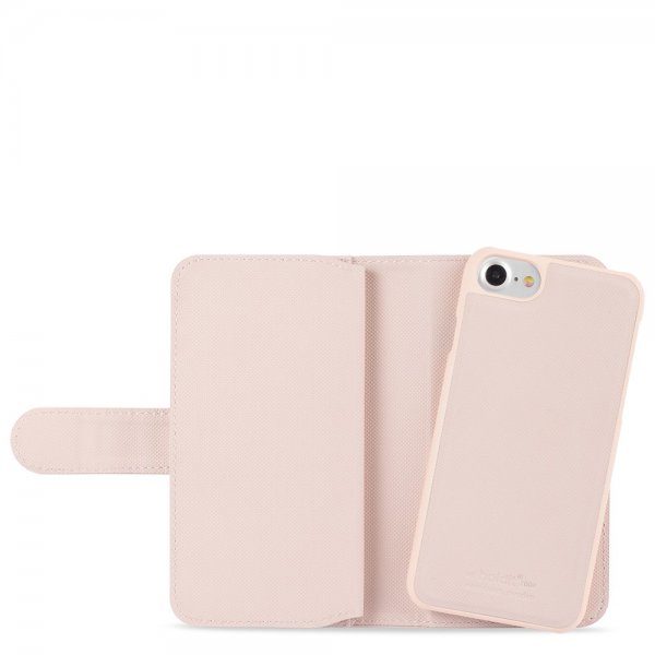 holdit iPhone 6/6S/7/8/SE Fodral Wallet Case Extended Magnet Löstagbart Skal Blush Pink