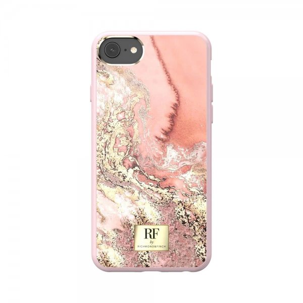 Richmond & Finch iPhone 6/6S/7/8/SE Skal Pink Marble Gold