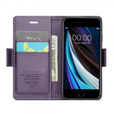 CaseMe iPhone 6/6S/7/8/SE Fodral 023 Series Lila