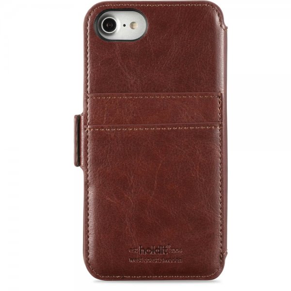 holdit iPhone 6/6S/7/8/SE Fodral Berlin Löstagbart Skal Dark Brown