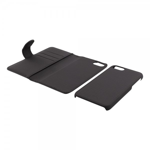 Deltaco iPhone 6/6S/7/8/SE Fodral Magnetiskt Avtagbart Skal Svart